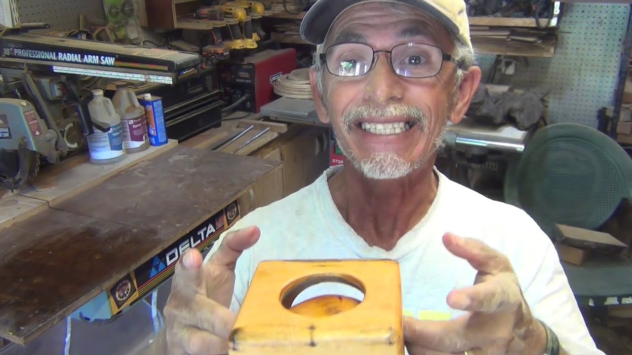 Woodturning Sphere  inside a cube