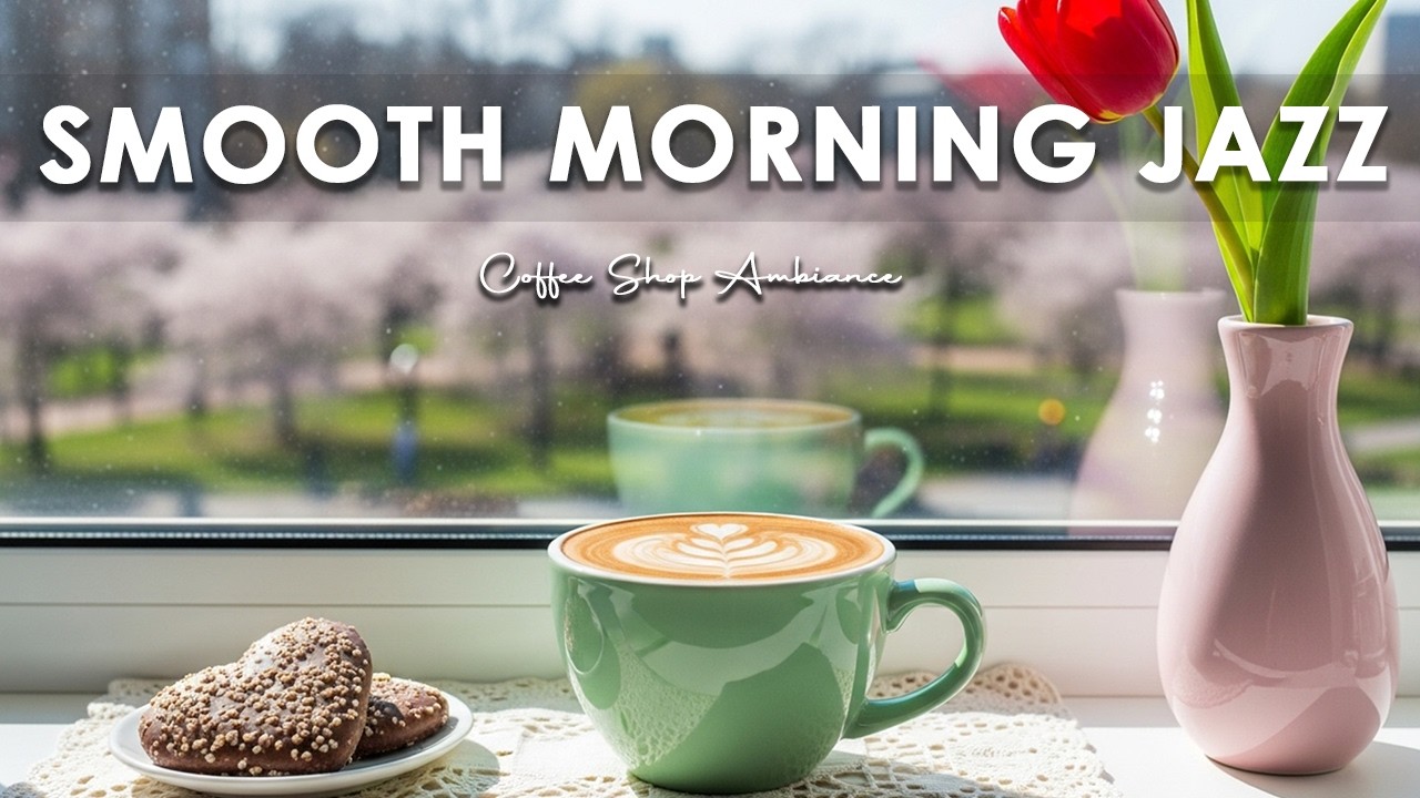 Smooth Morning Jazz ☕ Coffee Shop Ambiance & Positive Bossa Nova Instrumental for Happy Mood