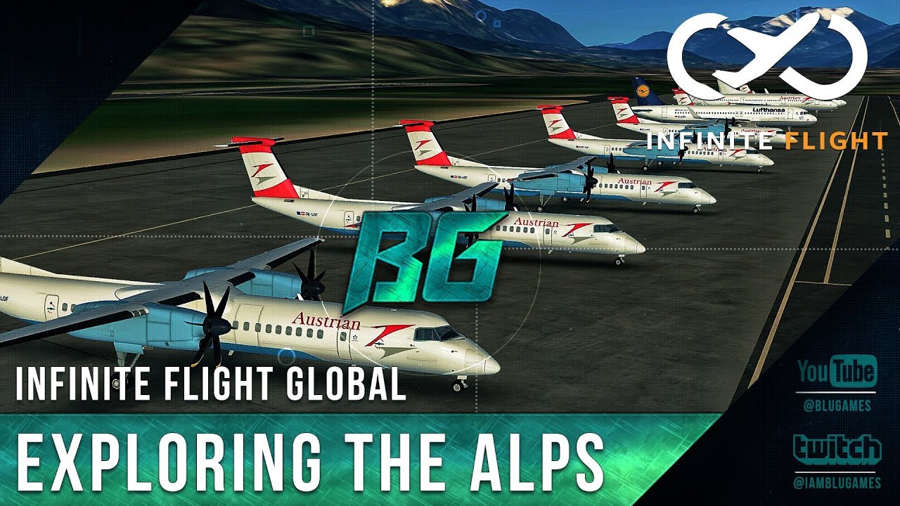 Infinite Flight Global - Exploring The Alps (Expert Server)