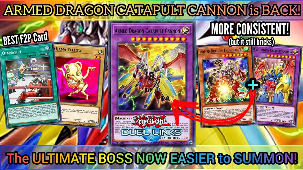 ARMED DRAGON CATAPULT CANNON! NOW MORE CONSISTENT (ᵦᵤₜ ₛₜᵢₗₗ ᵦᵣᵢ𝒸ₖₛ) [Yu-Gi-Oh! DUEL LINKS]