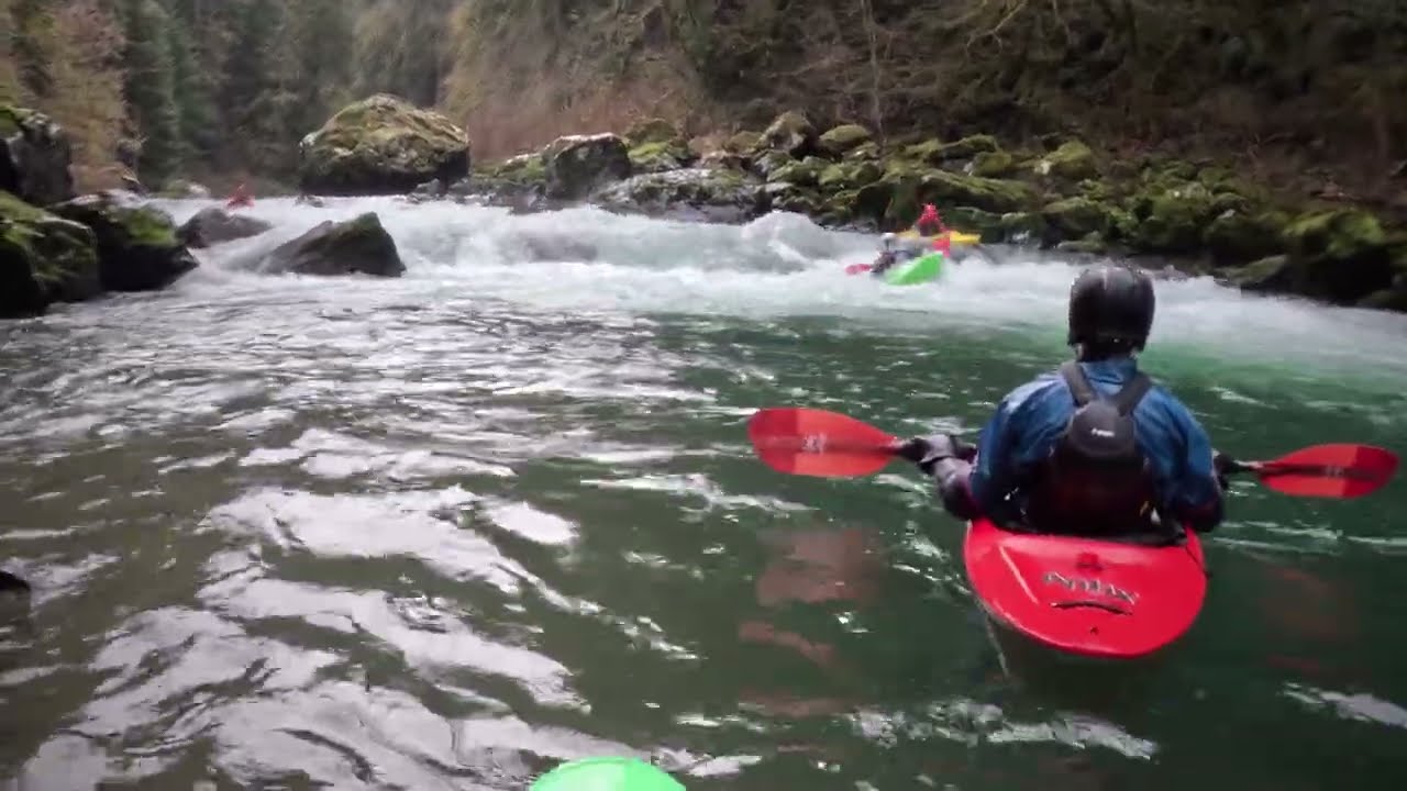 Kalama River Red Barn Section, 410 cfs, OKCC Class 3 Trip, 2-21-2026