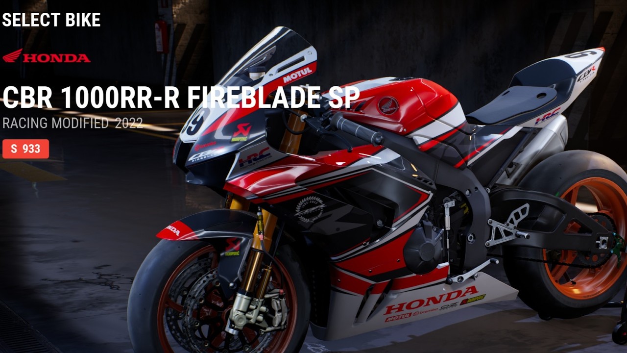 Ride 5 Honda CBR 1000RRR Fireblade SP Racing Modified 2022 Black Red Nurburgring 2026 02 07