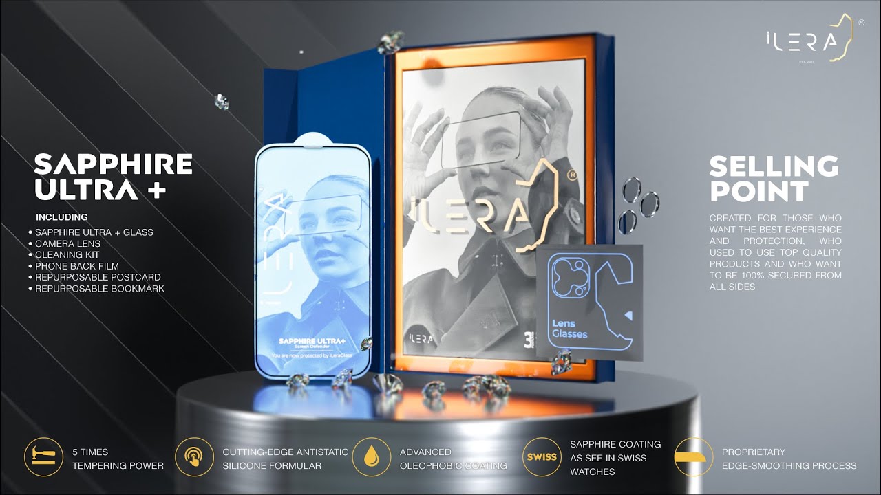 #iphone glass screen protector set - #ilera  Sapphire Ultra +🤩