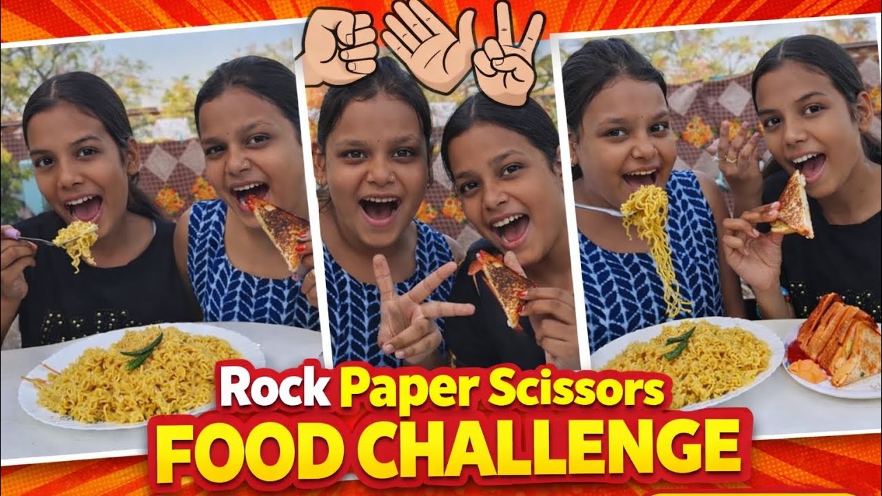 ROCK PAPER SCISSORS FOOD CHALLENGE ||🥵🔥 @FoodieGargi 