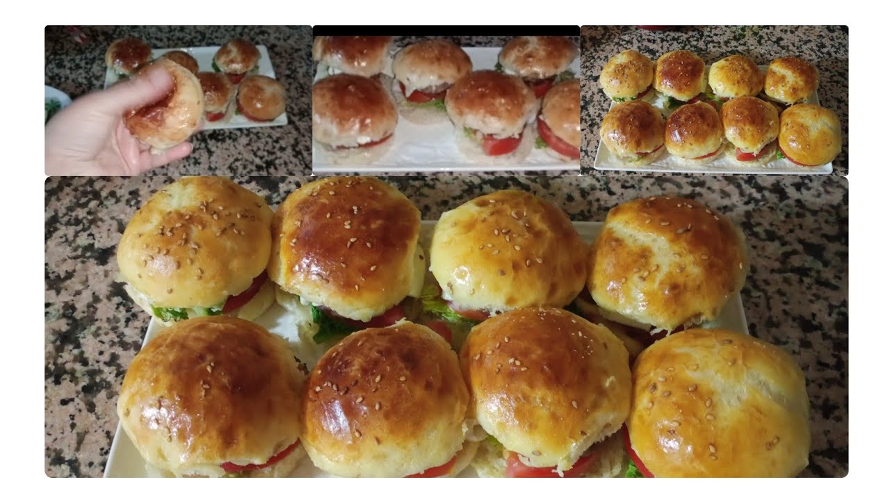 عجين ميني برغر بأسهل طريقة Pâte à mini burger facile