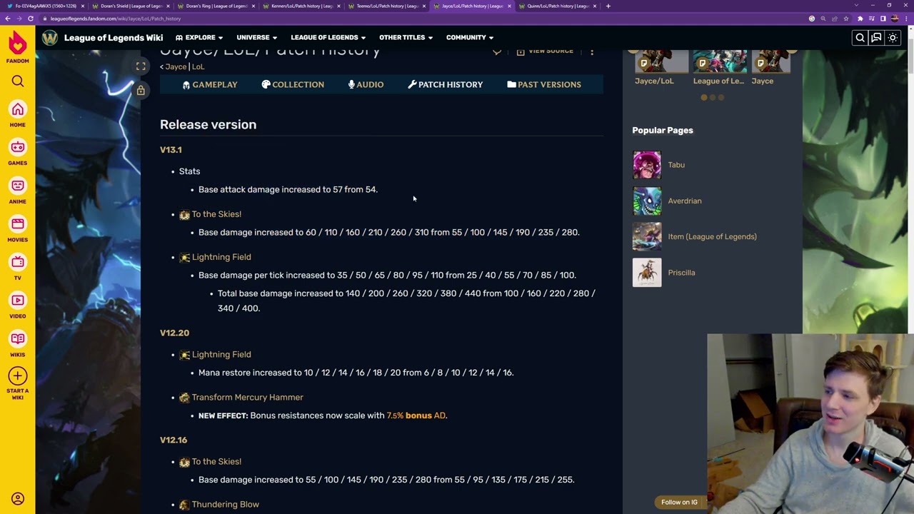 The problem with nerfing Doran's shield