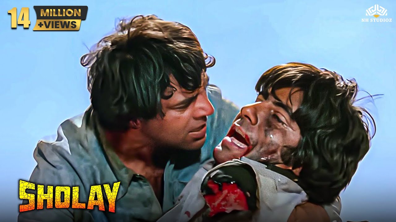 Sholay Climax Scene 🔥| Amitabh Bachchan, Dharmendra | 50 Years of Sholay | Jai-Veeru