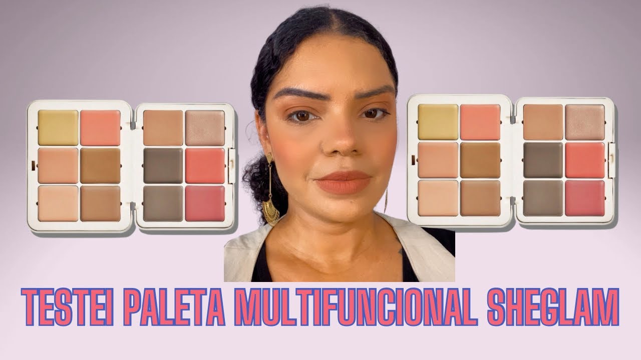 Testei a  3 em 1 face palette da Sheglam