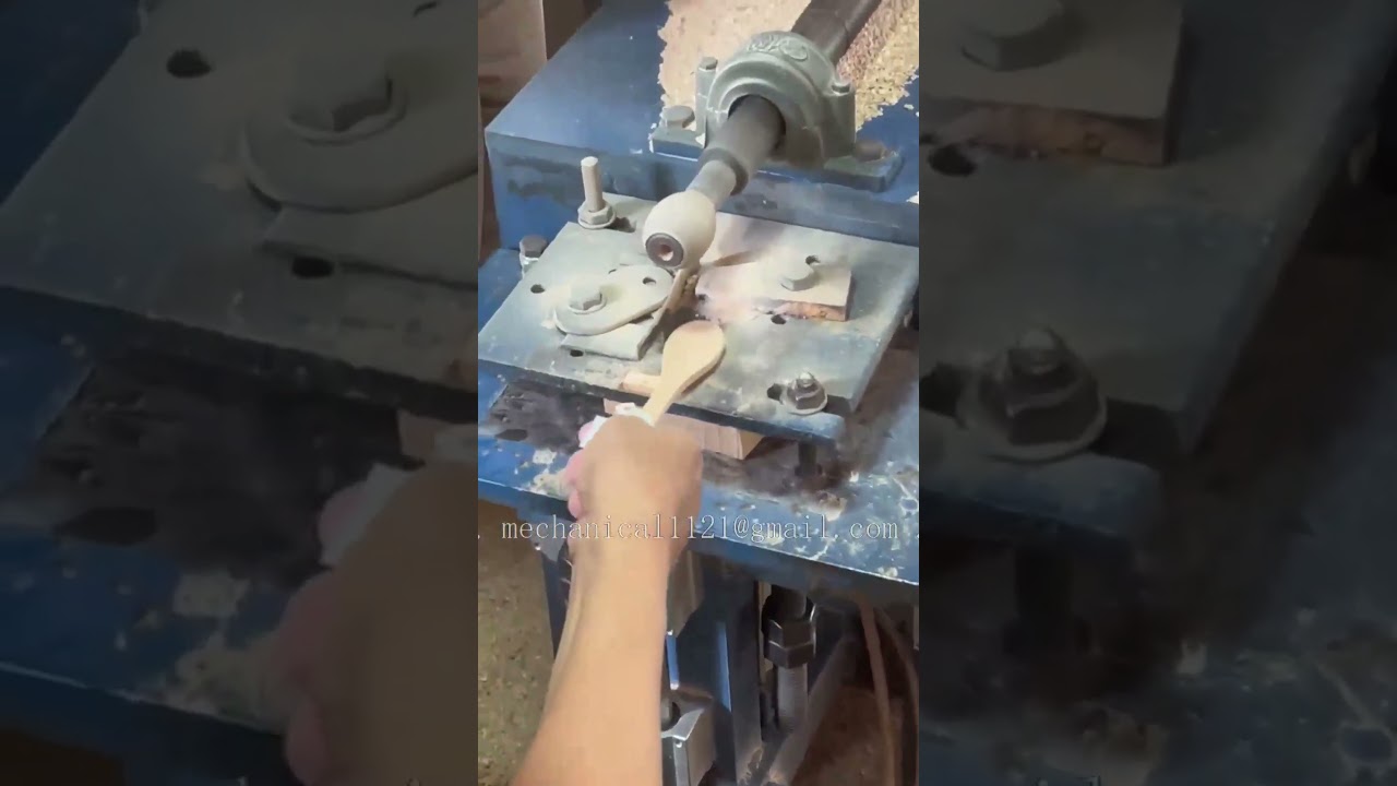 Wooden spoon making process