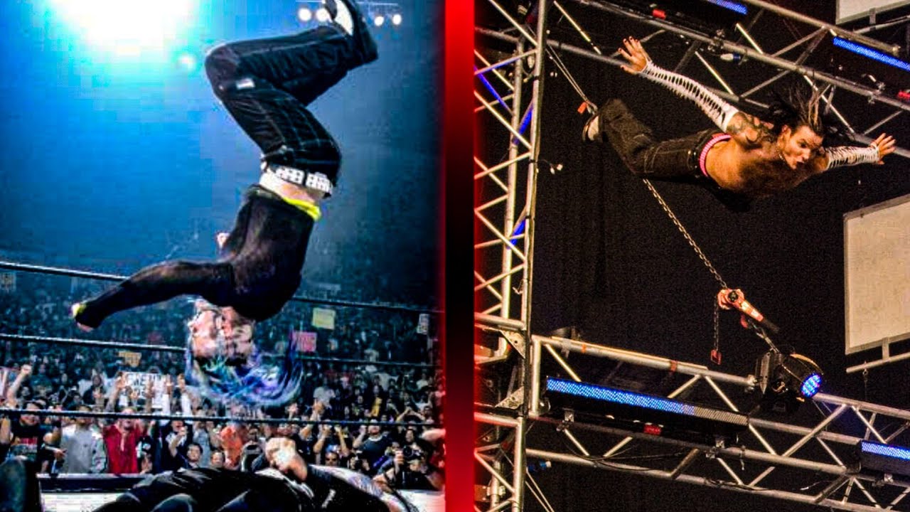 Подборка трюков Джеффа Харди «Риски Свантон Бомб» из WWE