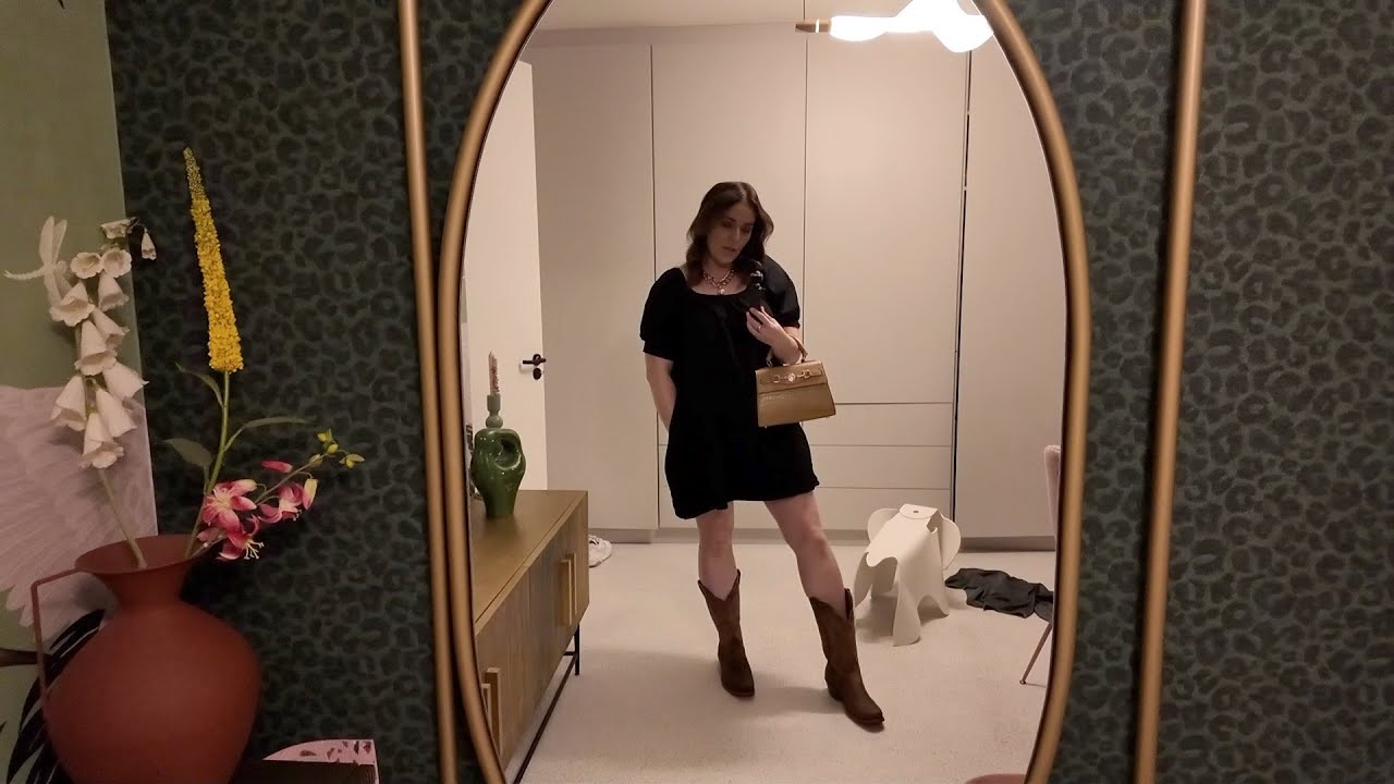 De cowboy boots uit Amerika worden gedragen naar een feestje | Vloggloss 3377