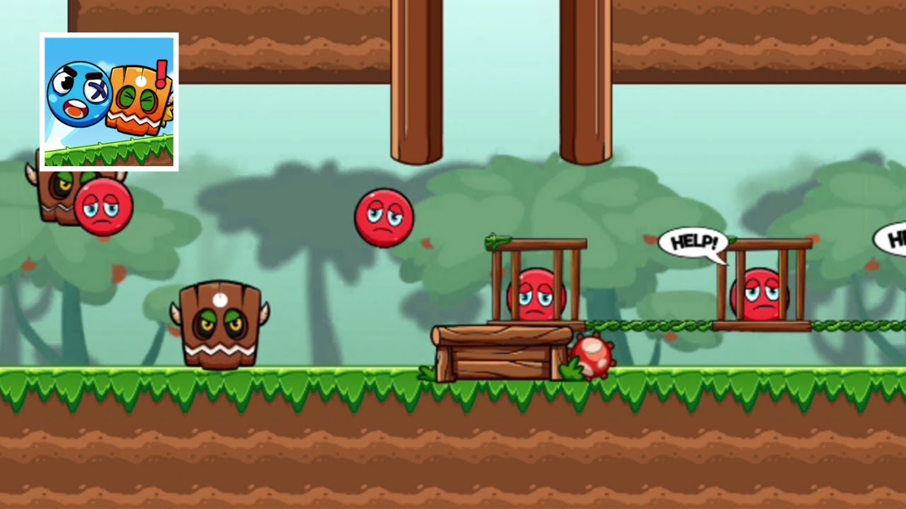 Ball V - Red Boss Challenge Gameplay | All Levels Part1 Android,ios