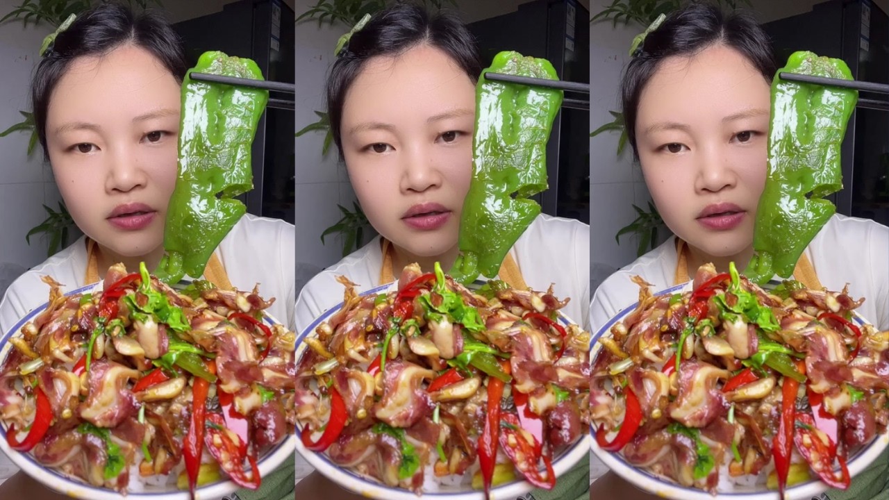 Let&rsquo;s Eat With Jin Stir-Fried Pig&rsquo;s Ear Rural Food Really Delicious