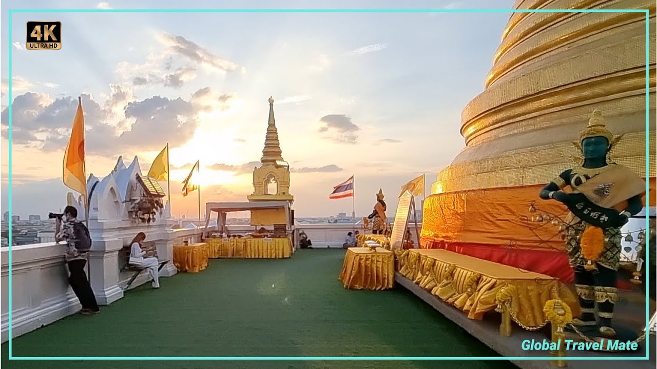 GOLDEN MOUNT Bangkok at Sunset Wat Saket 🇹🇭 Thailand