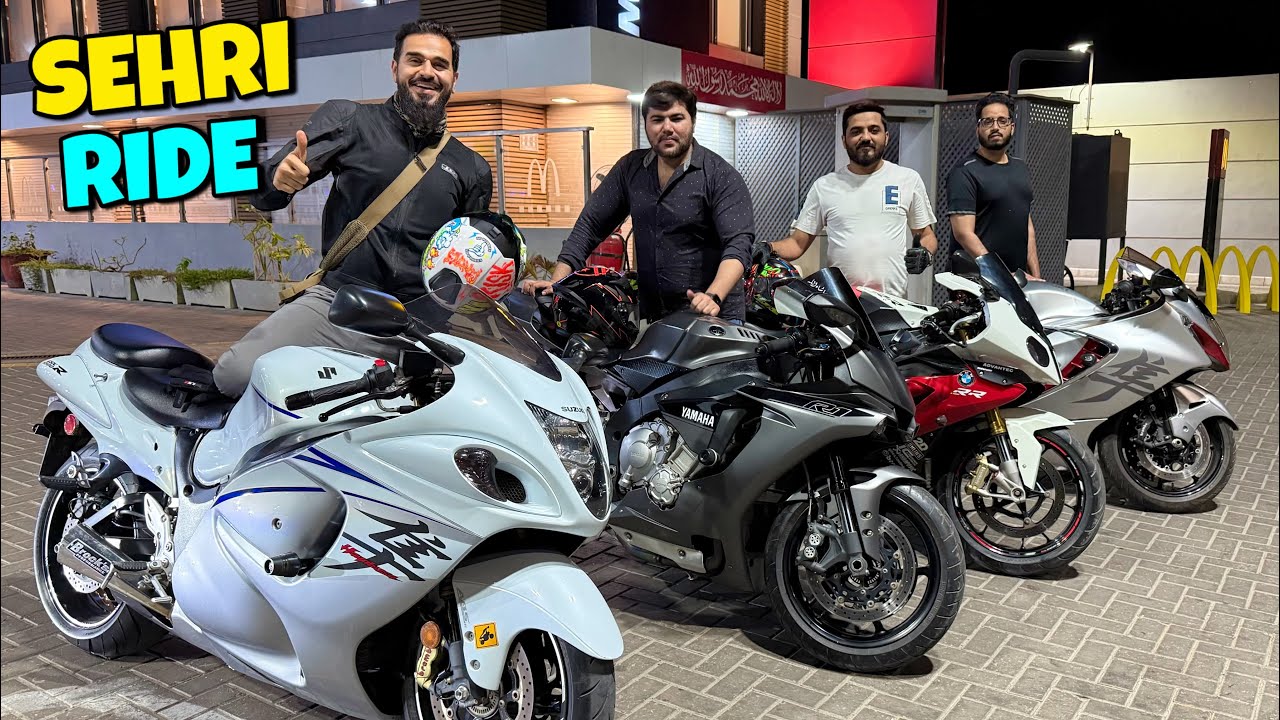 Pehli baar Yamaha R1 chalai 😍 Group ride per sehri karne chaley gae 🏍️
