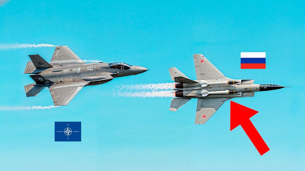 Este MiG-31 Ruso Retó al F-35 en Zona de la OTAN — GRAVE ERROR