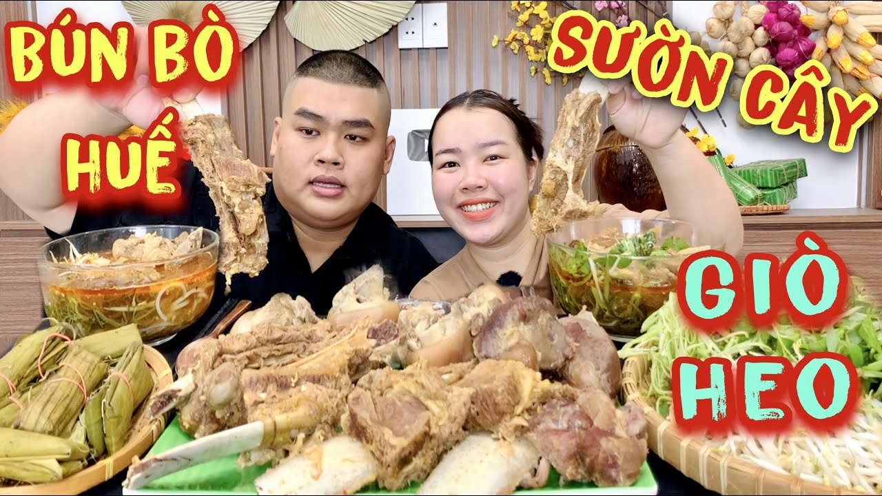 Trổ Tài Nấu Bún Bò Huế Sườn Cây Giò Heo Bé Kim Khiến Mập Ăn No Cành Hông Đi Không Nổi | Tập 804