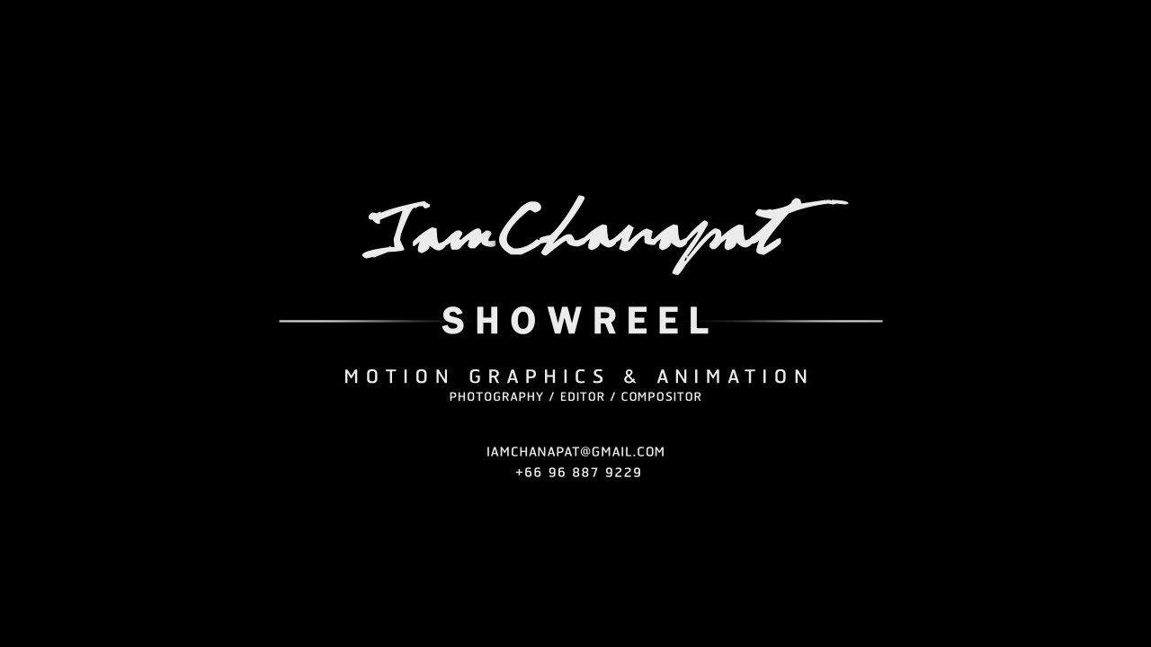 SHOWREEL 2016 | IAMCHANAPAT