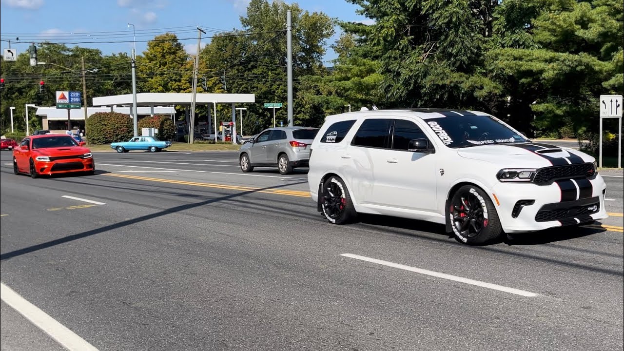 DODGE DURANGO HELLCAT AND HELLCAT CHARGER SUPERCHARGER WHINE AND ACCELERATION SOUNDS!!