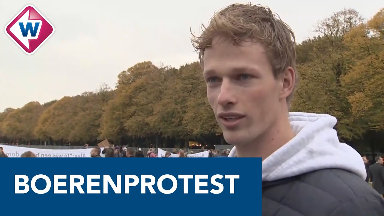 Jonge boer is als eerste op Malieveld: 'We moesten onderhandelen met de politie' - OMROEP WEST