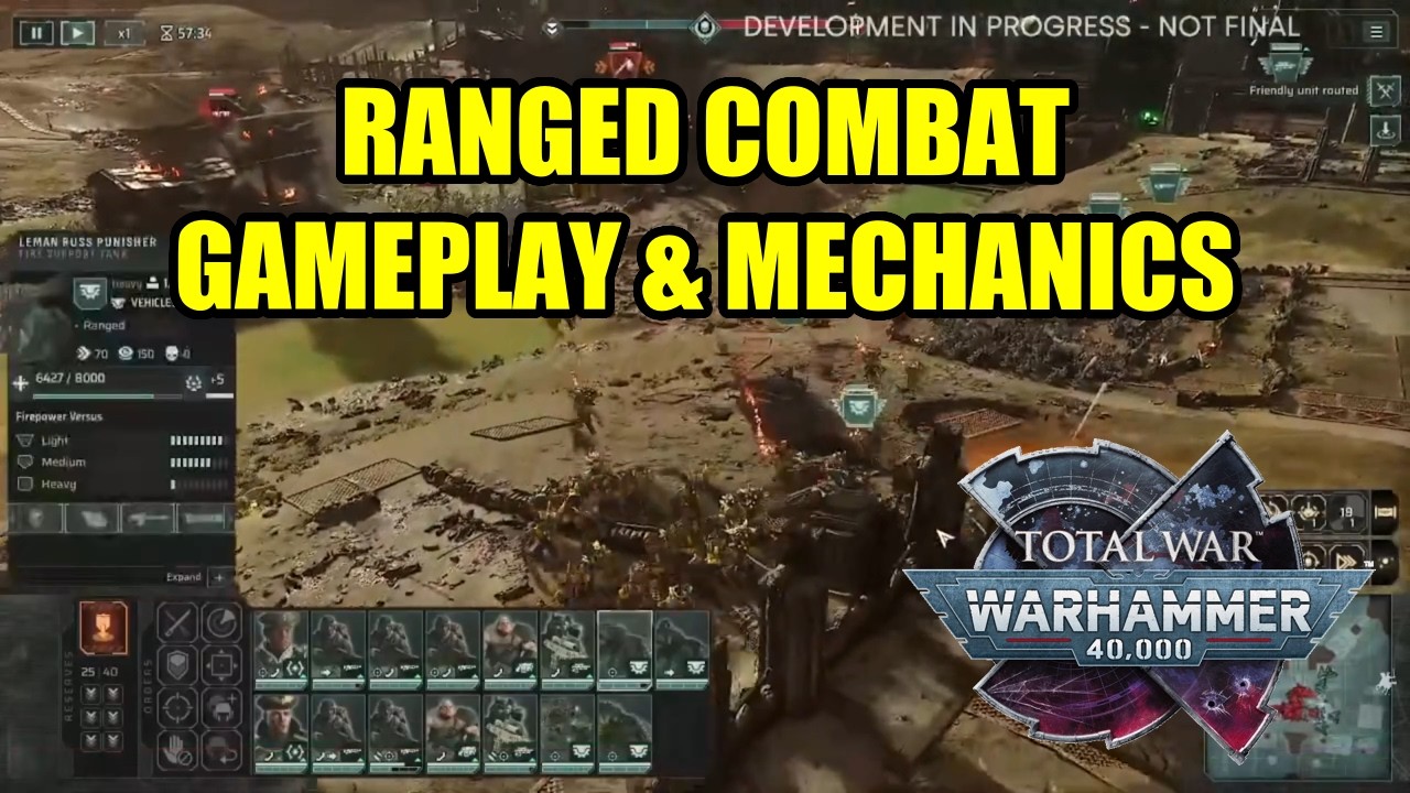NEWS - BATTLE GAMEPLAY & Ranged Combat Details - Alpha Strike - Total War Warhammer 40000
