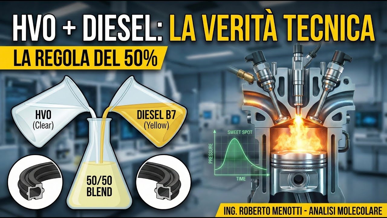 HVO + Diesel: La Verità Tecnica sulla Miscela al 50% 🧪 Analisi Termodinamica