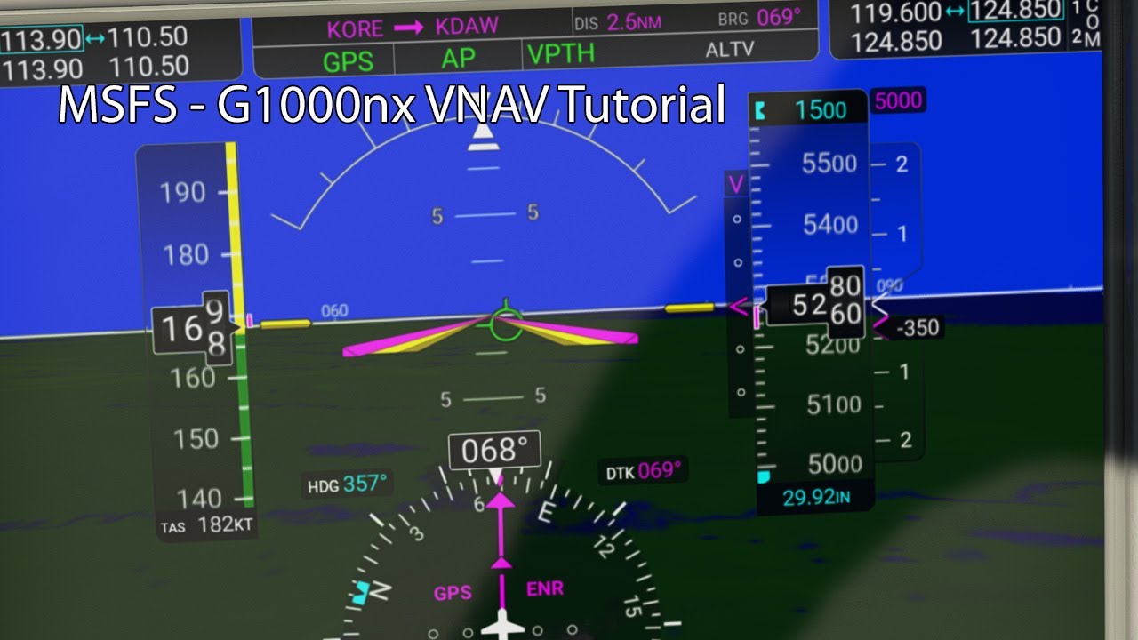 MSFS - G1000NX VNAV Tutorial