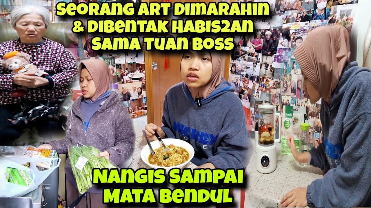 MBAK ART DIMARAHIN HABIS2AN SAMA TUAN BOS SAMPAI MATA SEMBAB‼️NGGA BETAH LAGI JAGA NENEKNYA