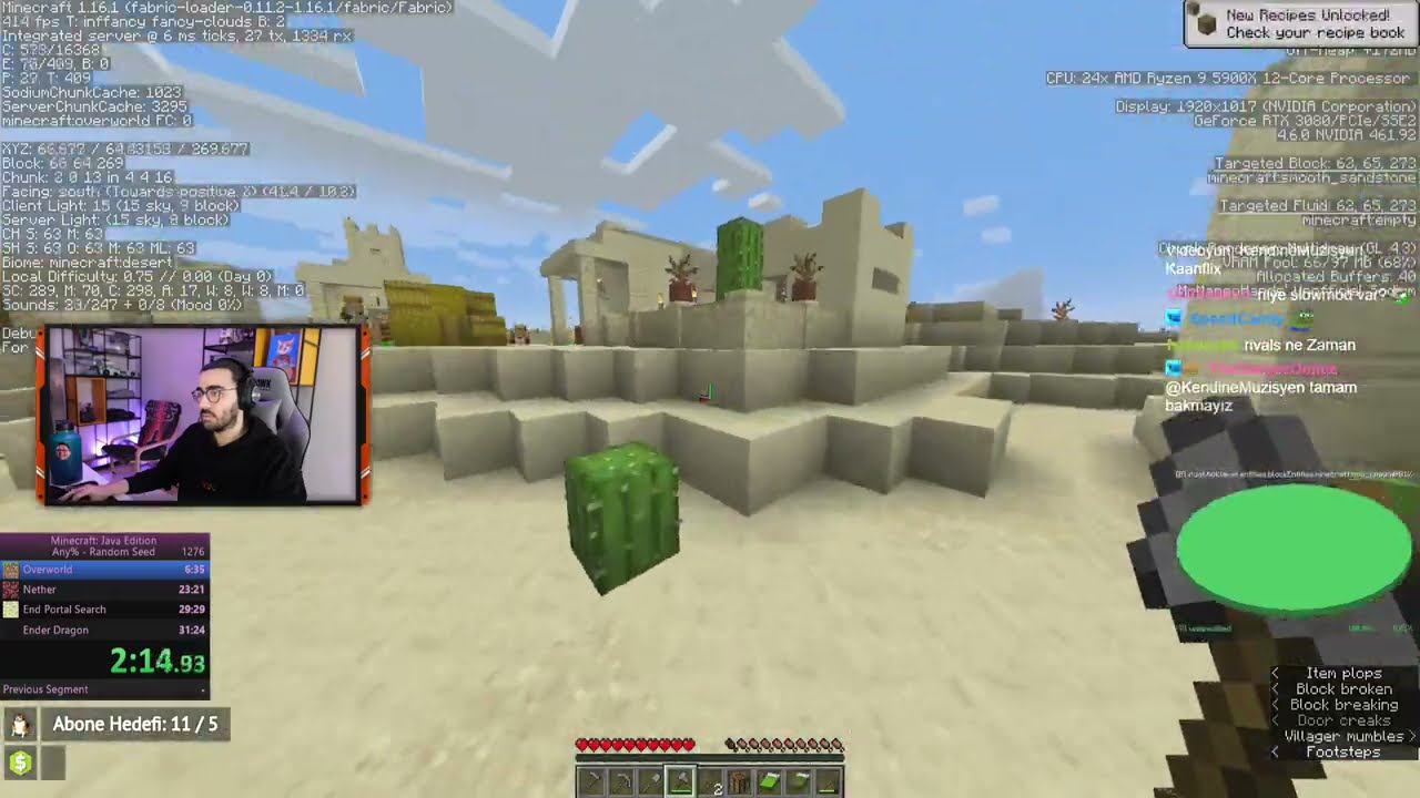 Videoyun-Minecraft(1.16.1) Speedrun Denemeleri#158