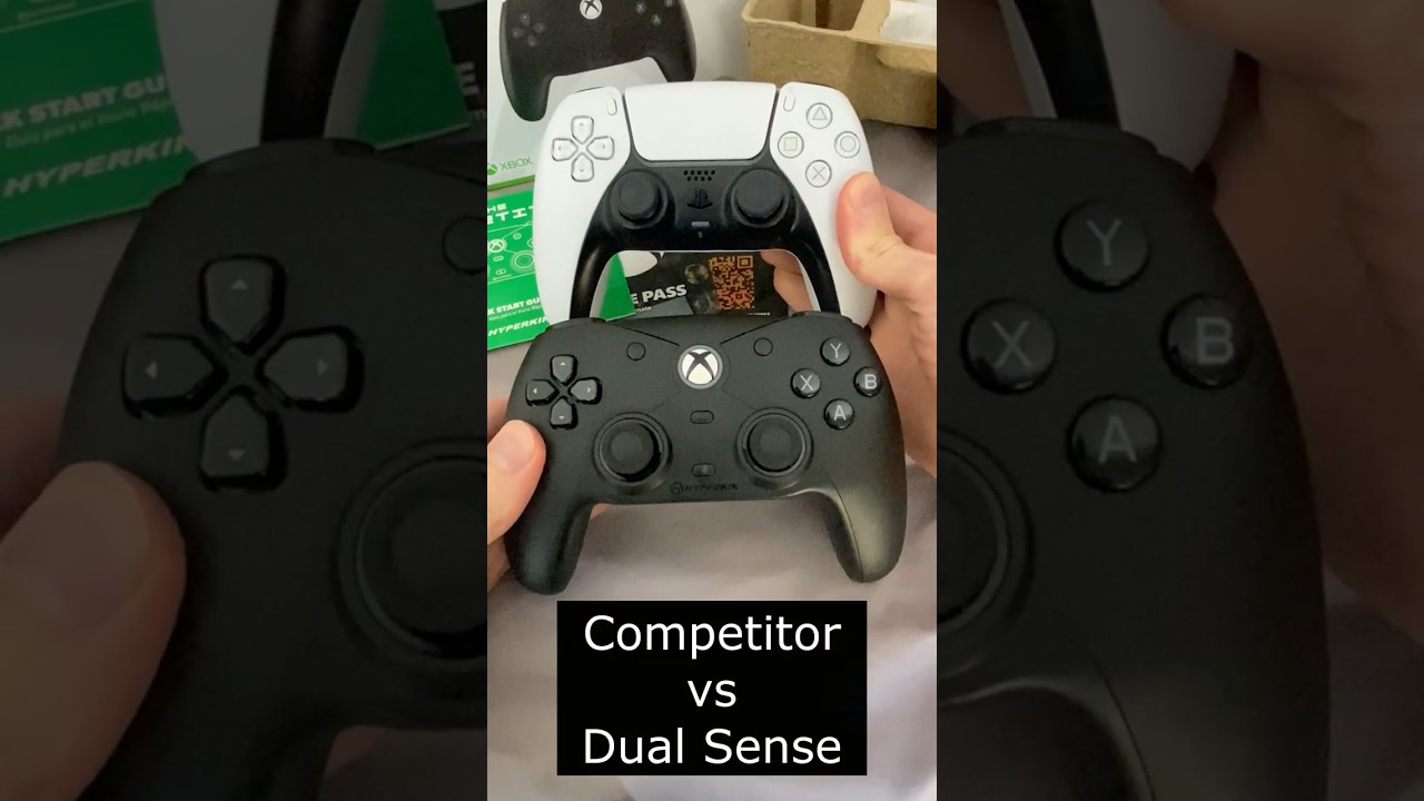Hyperkin COMPETITOR Xbox Controller UNBOXING (with PS5 Dual Sense comparison)