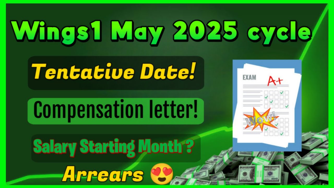 Wings1 Tentative Date May 2025 Cycle| Compensation Letter | Salary in Arrears! #tcs #wings1 #result 