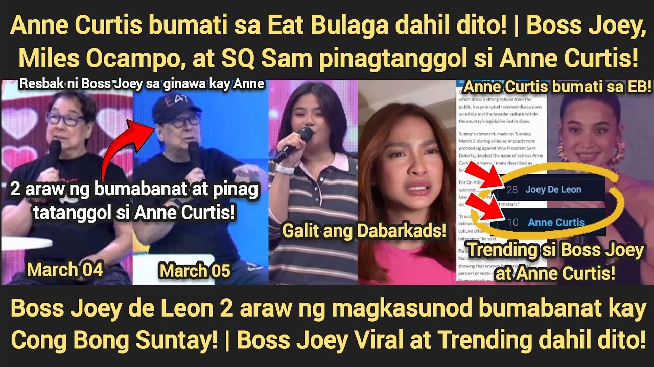 Dabarkads galit na! Showtime Host Anne Curtis pinagtanggol! | Anne Curtis bumati sa EB!