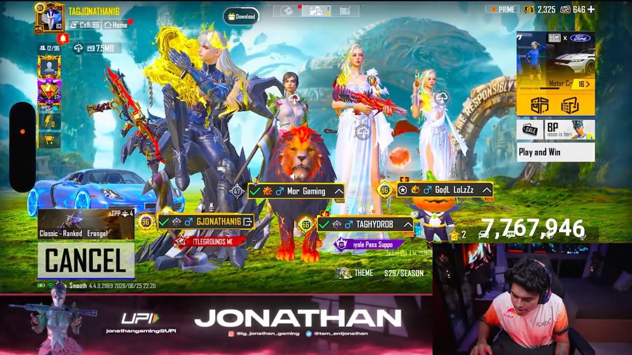 JONATHAN UNLEASHES MONSTER MODE😈||Best Aggressive Gaming & Cluthes || #jonathangaming🔥