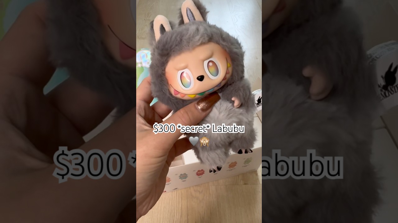 $300 Secret LABUBU *asmr* unboxing🙈🩶#unboxing #labubu #secret #asmr