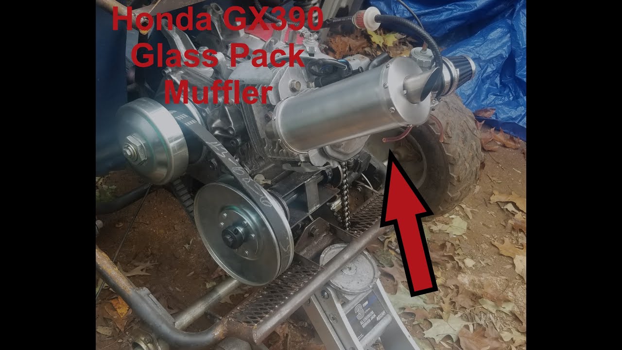 How to Make a Multi Chamber Glass Pack Exhaust Muffler for Go Karts or Mini Bikes