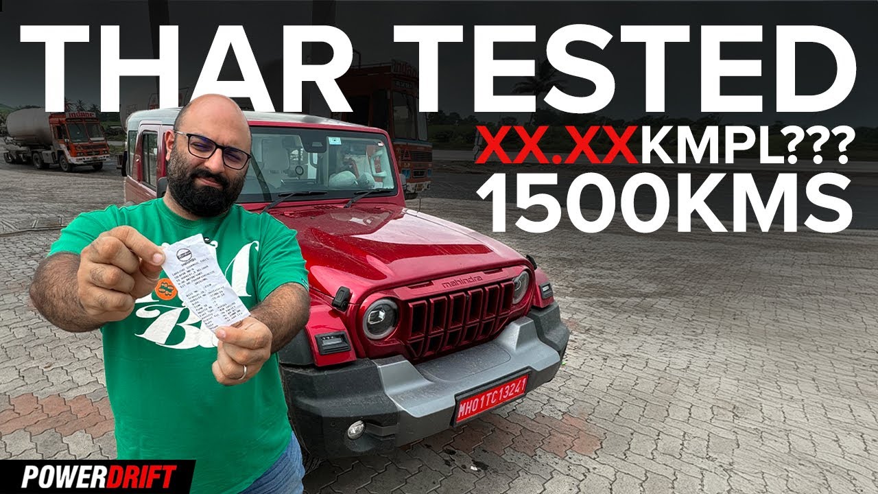 Is the New Thar 5-Door the Ultimate Road Trip SUV? | Fuel Economy Test over 1500KM Trip | PowerDrift