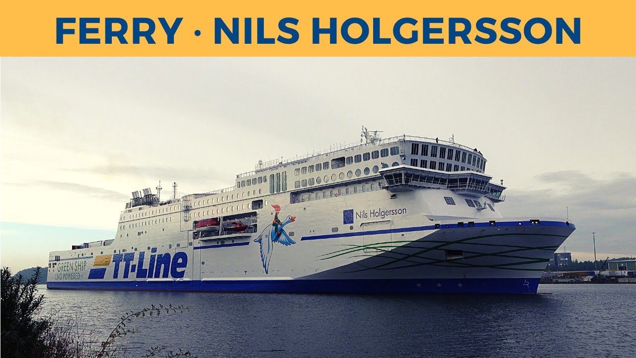 Departure of ferry NILS HOLGERSSON, Travemünde (TT-Line)