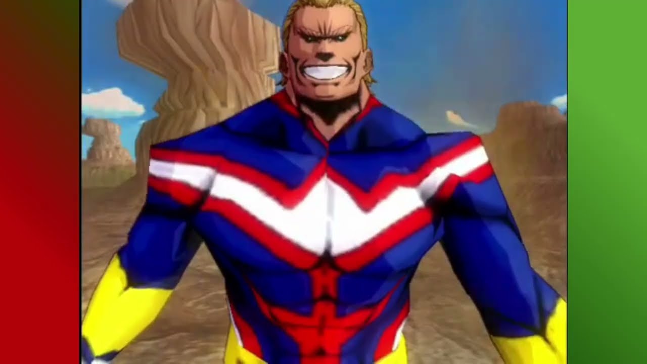 el bien vs el mal all might vs all for one ;3