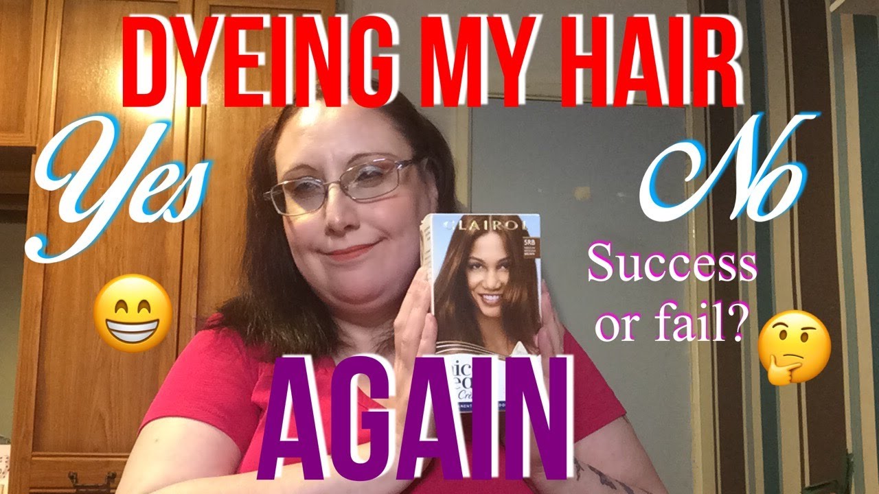 Dying My Hair Reddish Brown Using Clairol Nice And Easy Permanent Colour
