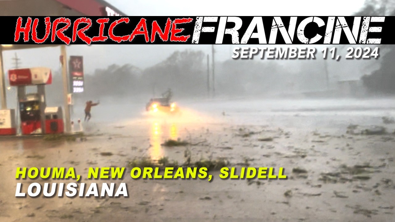 September 11, 2024 - Cat 2 Hurricane Francine Rips Through Louisiana - Houma, New Orleans, Slidell