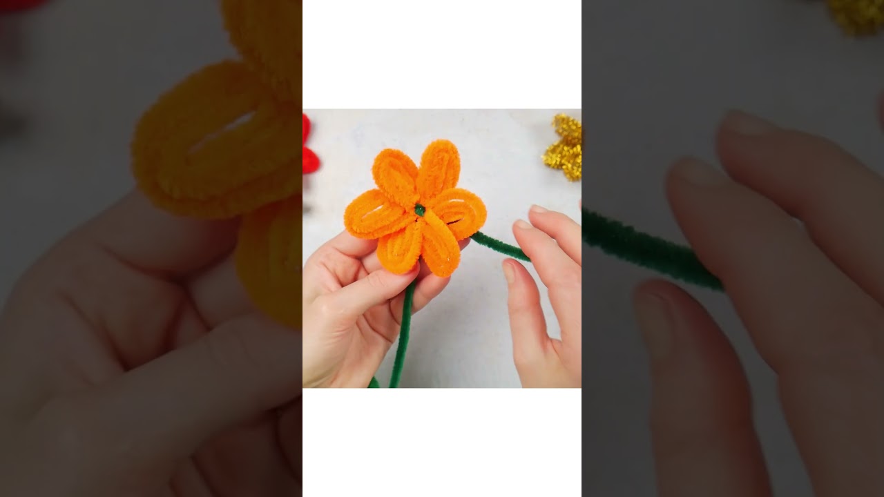 The Easiest Craft Ever With These Pipe Cleaner Flowers