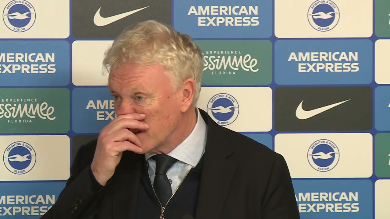 Everton manager David Moyes reflects on their 1-1 draw at Brighton.
