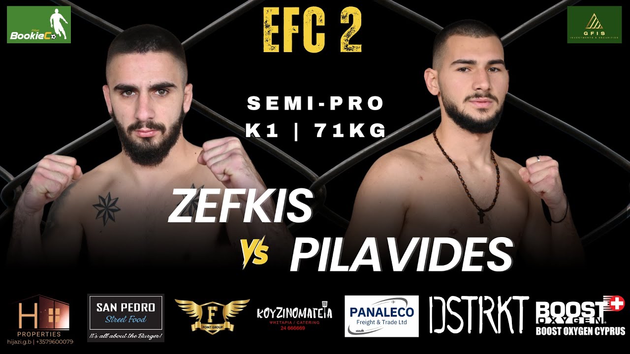 EFC 2 - STEPHANOS ZEFKI vs PAVLOS PILAVIDES | SEMI-PRO FIGHT | K1 - 71KG