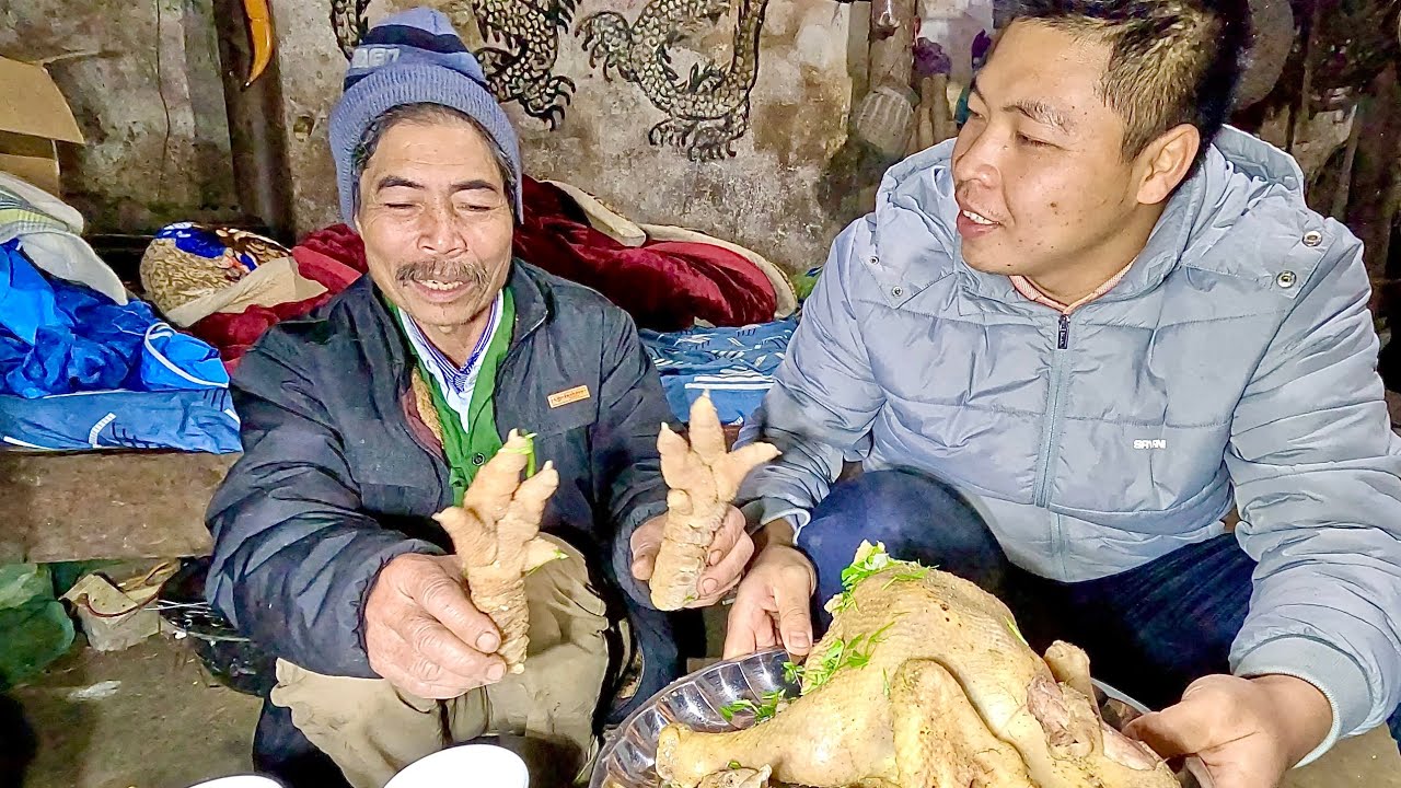 Lần Đầu Bác Thông Ăn Thịt Gà Đông Tảo | Ngồi Canh Nồi Cao Mèo Tới 12H Đêm | HUY ANH TV