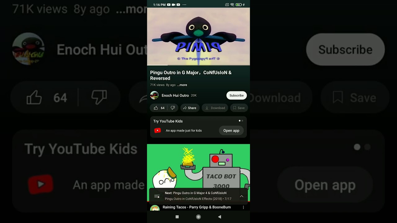Pingu outro confusion effects (2018)