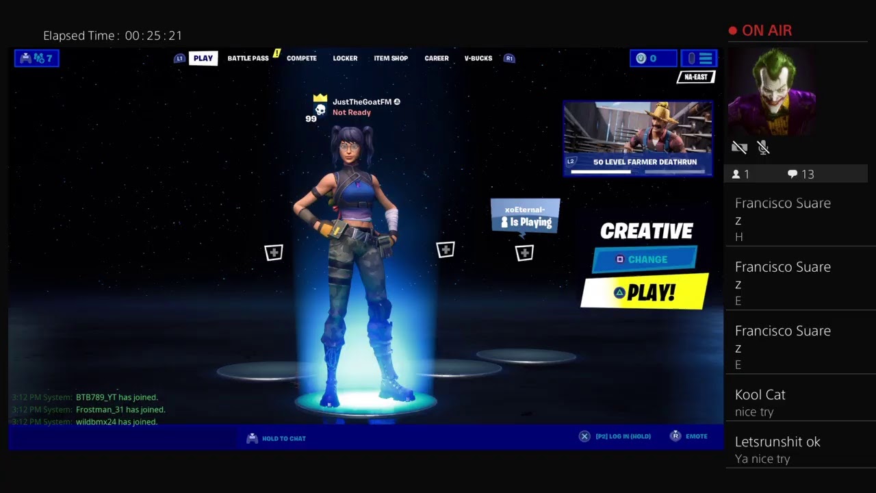 JustTheGoatFM's Live PS4 Broadcast