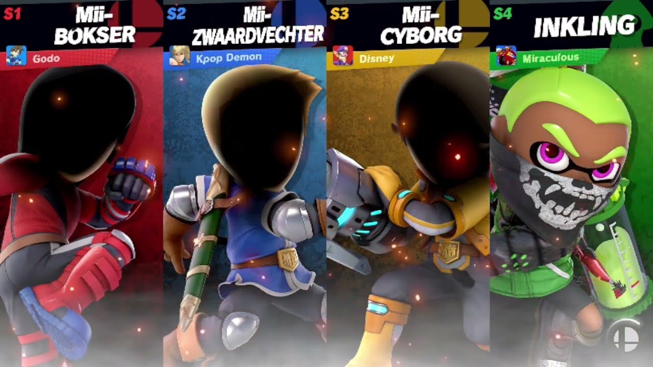 Dutch SSBU (Godo) Alma Madrigal vs (Kpop Demon) Mira vs (Disney) Belle vs (Miraculous) Inkling Boy