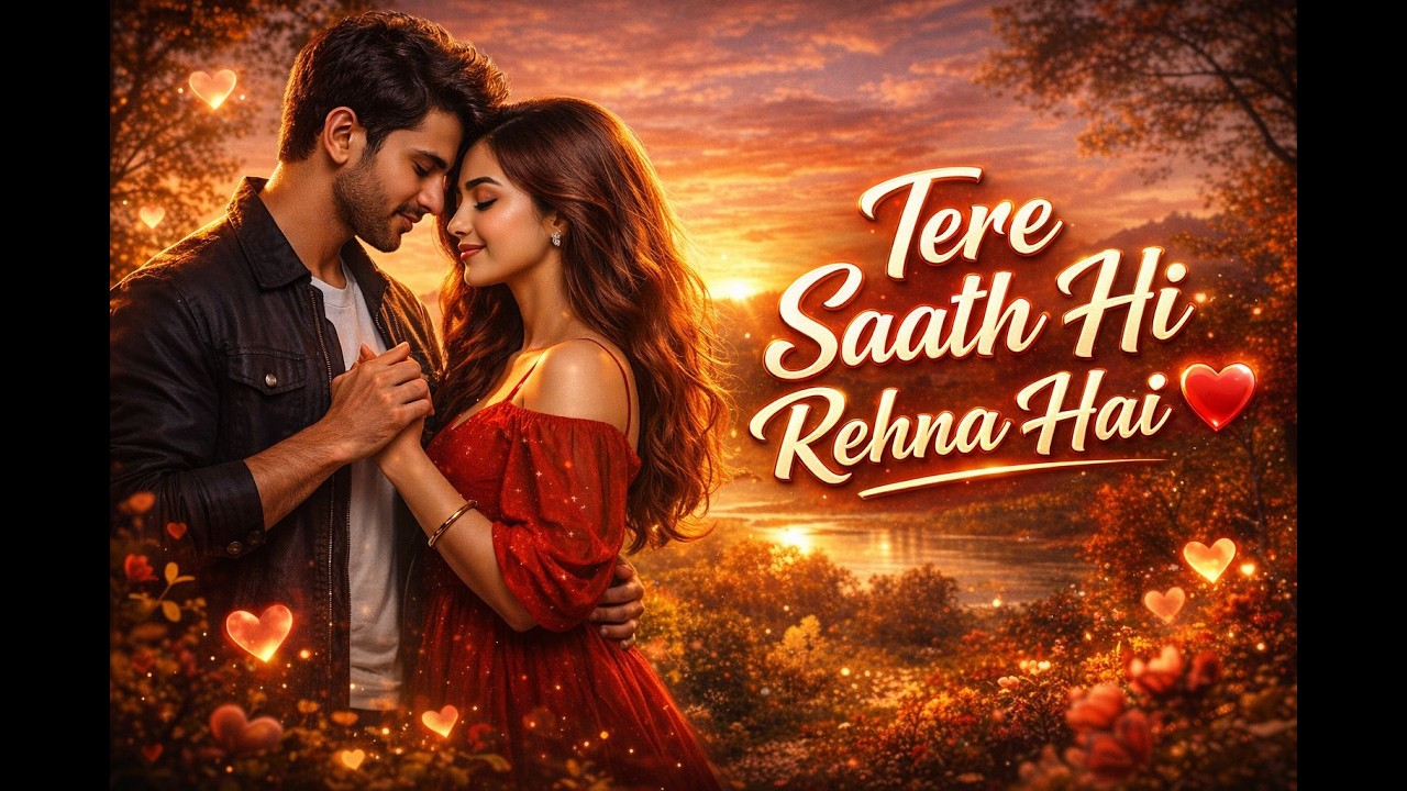 Tere Saath Hi Rehna Hai ❤️Romantic Bollywood Style#viralsong #song #lovesong #sadsong #ehsaasmusic