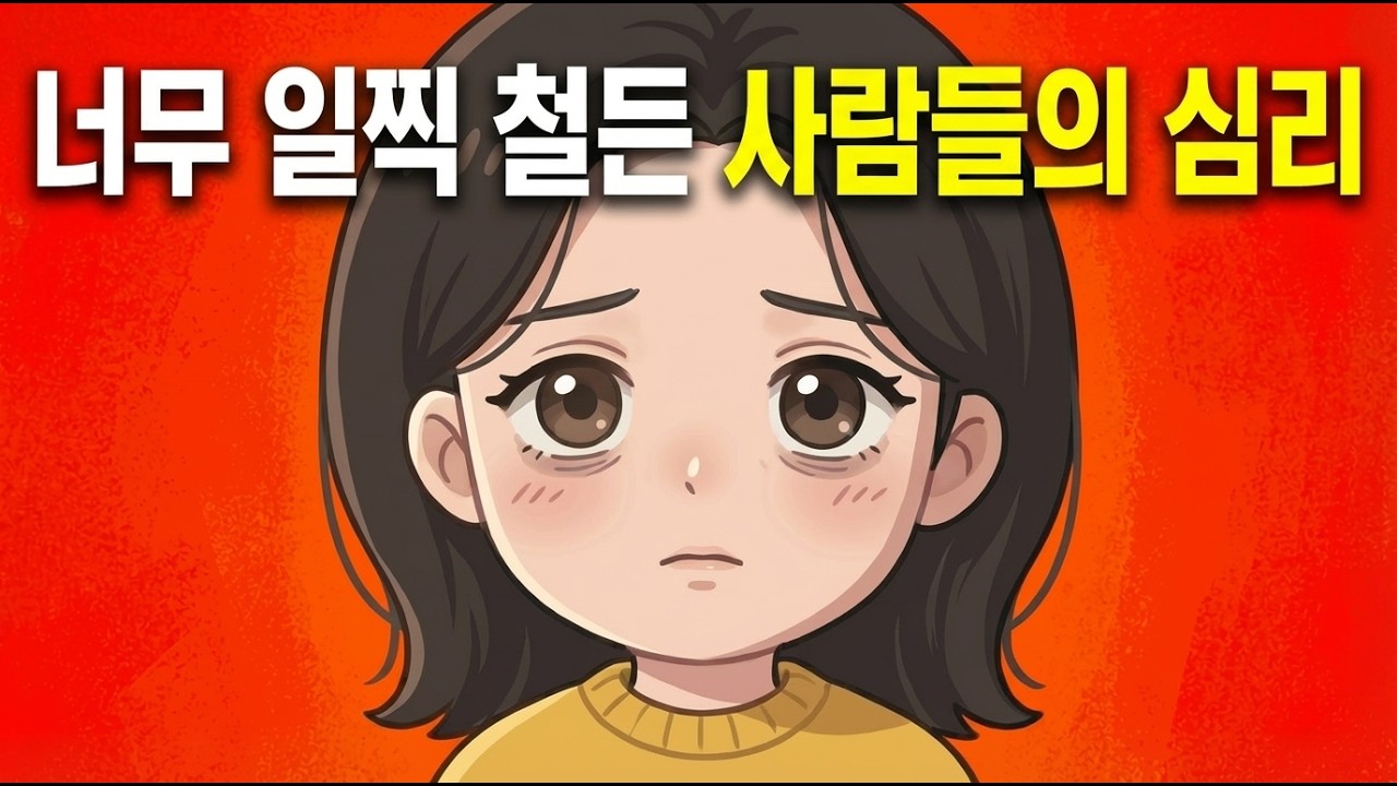 너무 일찍 어른이 되어버린 사람들의 심리