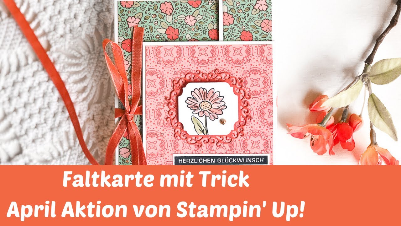 Double Flap Fun Fold Card--Faltkarte mit Trick--Neue Produkte Stampin' Up! #wirbleibenzuhause